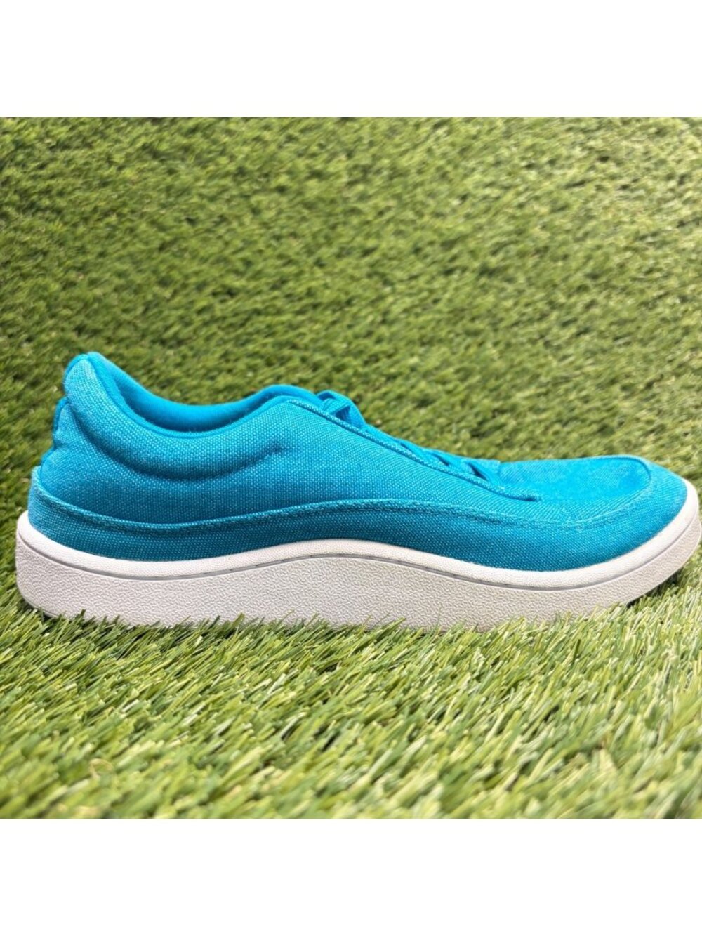 Allbirds Canvas Pacer Womens Size 8 Blue White Athletic Running Shoes Sneakers